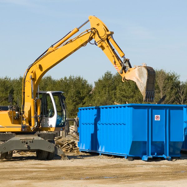 can i rent a residential dumpster for a construction project in Hunter